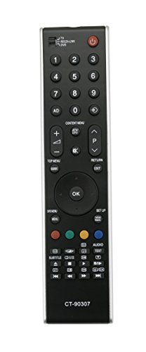 ROLLGAN CT-90307 Ersatz-Fernbedienung kompatibel mit Toshiba TV 32WLT66A 32WLT68A 40XF355DG 42AV504D 42AV555DG 47WLT66A 47WLT68A 52XV555D ROLLGAN CT-90307 Ersatz-Fernbedienung kompatibel mit Toshiba TV 32WLT66A 32WLT68A 40XF355DG 42AV504D 42AV555DG 47WLT66A 47WLT68A 52XV555D von ROLLGAN