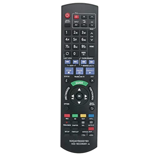 ROLLGAN N2QAYB000780 Ersetzte Fernbedienung Anwendbar für Panasonic DVD HDD Recorder DMR-HWT230EB DMR-PWT530EB DMR-HWT130 DMR-HW120EBK DMR-HWT130EB Compatible N2QAYB000762 N2QAYB000469 Remote ROLLGAN N2QAYB000780 Ersetzte Fernbedienung Anwendbar für Panasonic DVD HDD Recorder DMR-HWT230EB DMR-PWT530EB DMR-HWT130 DMR-HW120EBK DMR-HWT130EB Compatible N2QAYB000762 N2QAYB000469 Remote von ROLLGAN