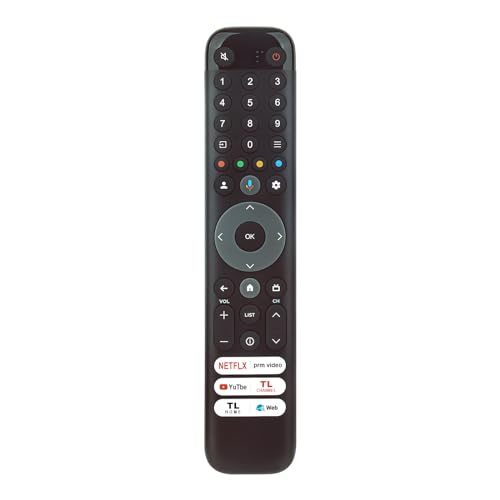 ROLLGAN RC833-GUB1 Sprach-Ersatz-Fernbedienung kompatibel mit TCL RC833-GUB1 RC833 GUB1 RC833GUB1 für Smart TV ROLLGAN RC833-GUB1 Sprach-Ersatz-Fernbedienung kompatibel mit TCL RC833-GUB1 RC833 GUB1 RC833GUB1 für Smart TV von ROLLGAN