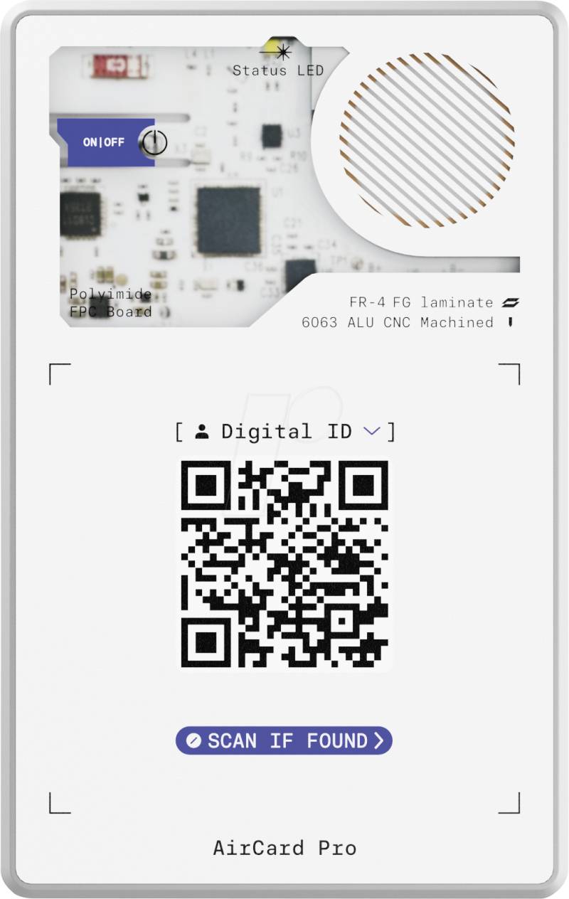RS ACP02R - Smart Tag Card AirCard Pro für Google von ROLLING SQUARE