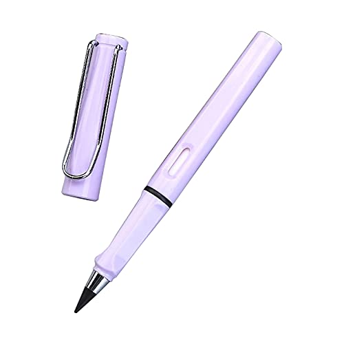 1 /6/12 STK Tintenlose Bleistifte,Unendlicher Bleistift,Tragbar Technologie Wiederverwendbar Unbegrenztes Schreiben Ewiger Bleistift Kein Tintenstift,mit auswechselbarem Graphitstift (1PC-Purple1) von ROMIDA