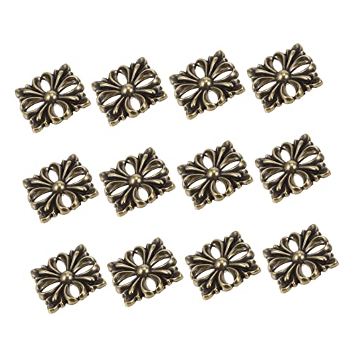 ROMISBABA 12 Stück Stück Amerikanische Quadratische Blume Möbel Dekorativ Blume Metallplatte Zinklegierung ROMISBABA 12 Stück Stück Amerikanische Quadratische Blume Möbel Dekorativ Blume Metallplatte Zinklegierung von ROMISBABA
