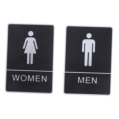 ROMISBABA 2 Stück Toilette Eingabeaufforderung Vinyl-toilettenschild Würde Schild „toilettenpapier Nicht Spülen“. Montiert Retro Mann Vorsicht Bitte Herren Wand Nur Für Modern Gast Schwarz von ROMISBABA