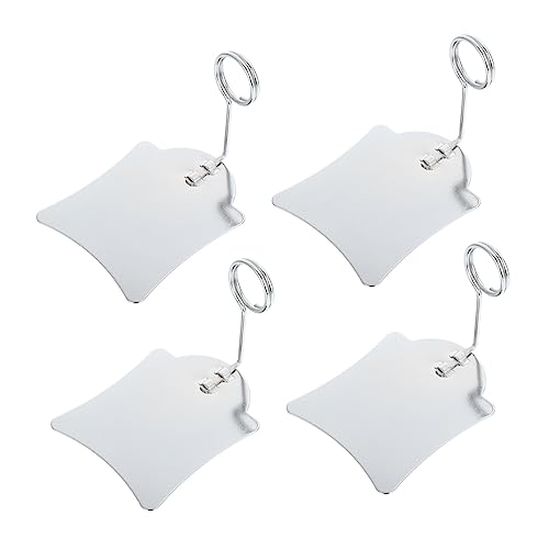 ROMISBABA 5 Stück Preisschild-clip Etiketten Für Den Einzelhandel Wiederverwendbar Clips Lebensmitteletiketten Rack-etiketten Clip Für Korbetiketten Tag-display-halter Metall Silver von ROMISBABA