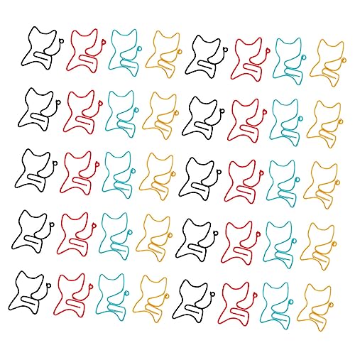 ROMISBABA 50 Stück Büroklammer paperclips paper clip stationery Notizbuchklammern Notizbuchzubehör Büro-Lesezeichen-Clips Katzensachen Lesezeichenclip in Tierform Clips in Tierform Metall ROMISBABA 50 Stück Büroklammer paperclips paper clip stationery Notizbuchklammern Notizbuchzubehör Büro-Lesezeichen-Clips Katzensachen Lesezeichenclip in Tierform Clips in Tierform Metall von ROMISBABA