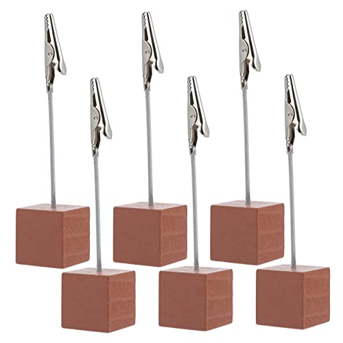 ROMISBABA 6 Stück Rechnungsordner Fotoordner Memohalterständer klein Papier klebrig Inhaber Mini schreintischorganizer schreibtisch organiser Memo-Clips Desktop-Note-Klemmen DIY-Clips Eisen von ROMISBABA