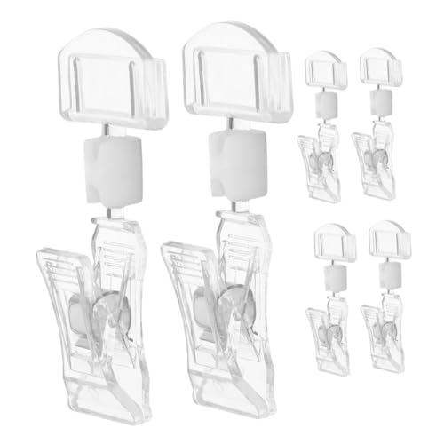 ROMISBABA Cliphalter 6st Preisschild The Preisaufsteller Standregale Werbung Clipped Klemmzange Ohrringkarten Zum Verkauf Platte Etikett Multifunktionale Schilderhalter Kleiner Schildhalter Acryl ROMISBABA Cliphalter 6st Preisschild The Preisaufsteller Standregale Werbung Clipped Klemmzange Ohrringkarten Zum Verkauf Platte Etikett Multifunktionale Schilderhalter Kleiner Schildhalter Acryl von ROMISBABA