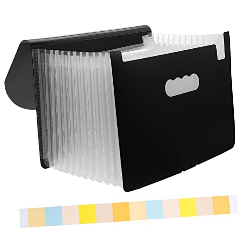 ROMISBABA Orgelclip zusammenklappbar Organisatoren Aktenordnerhalter für den Schreibtisch Büro storage boxes aufbwahrungs-box Dateiordner-Organizer großer Datei-Organizer Plastik Weiß von ROMISBABA