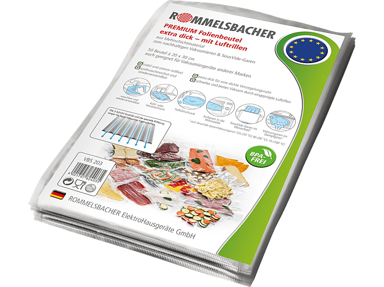 ROMMELSBACHER VBS 203 Vakuumierbeutel Transparent von ROMMELSBACHER