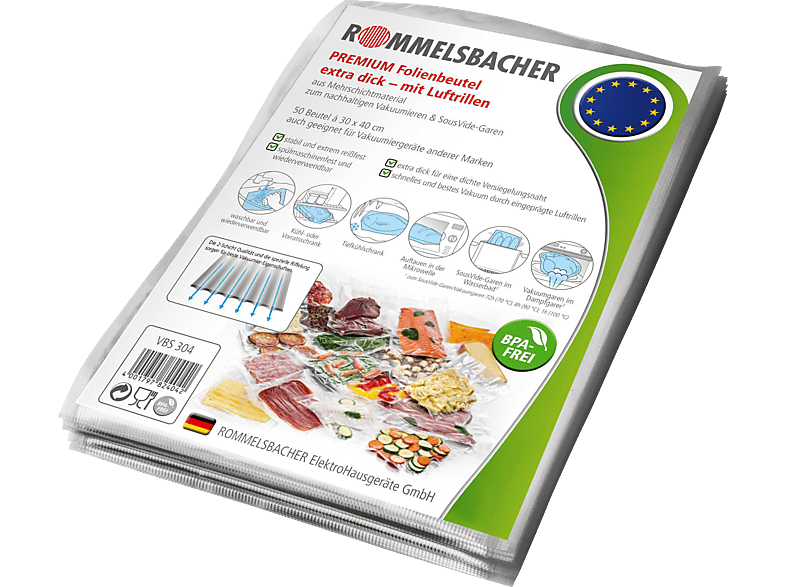 ROMMELSBACHER VBS 304 Vakuumierbeutel Transparent von ROMMELSBACHER