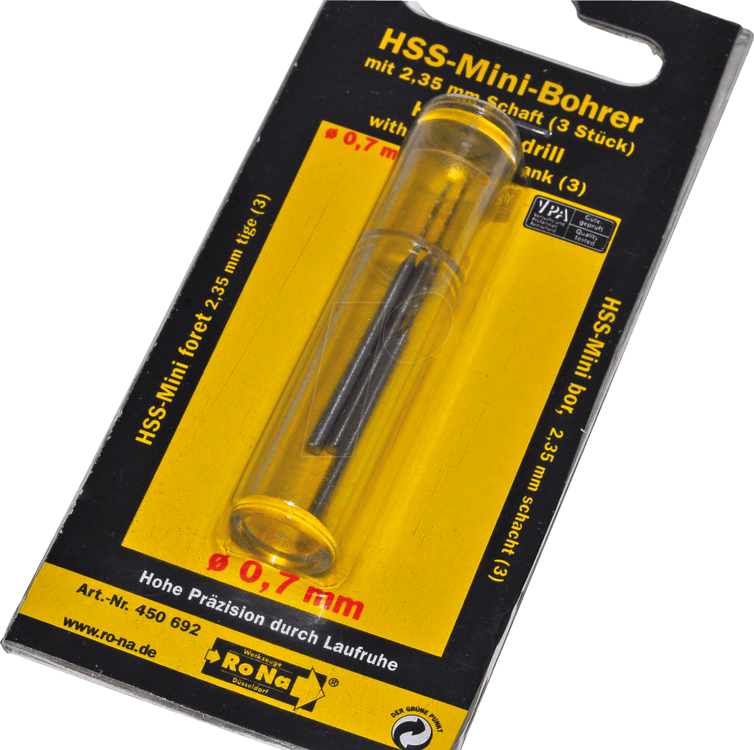 RONA 1244469 - Minibohrer, 0,7 mm, 2,35 mm Schaft. 3er-Set RONA 1244469 - Minibohrer, 0,7 mm, 2,35 mm Schaft. 3er-Set von RONA