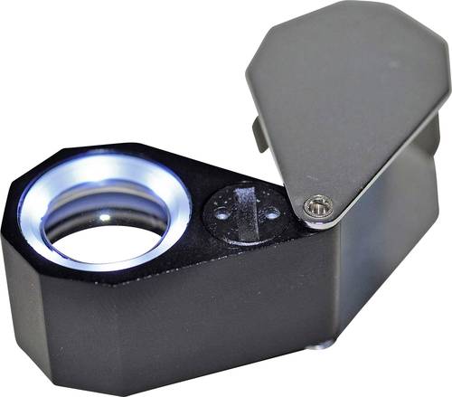 RONA 450777 Steinlupe mit LED-Beleuchtung Vergrößerungsfaktor: 10 x Linsengröße: (Ø) 21mm von RONA