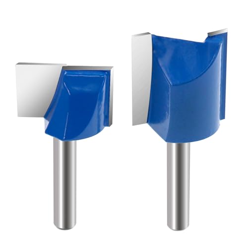 ROOCBIT Gerader Oberfräsen-Bit und transparenter Boden-Bit, 1/4-Zoll-Schaft, Doppelnut, 2,5 cm Schnitt, 2 Stück ROOCBIT Gerader Oberfräsen-Bit und transparenter Boden-Bit, 1/4-Zoll-Schaft, Doppelnut, 2,5 cm Schnitt, 2 Stück von ROOCBIT