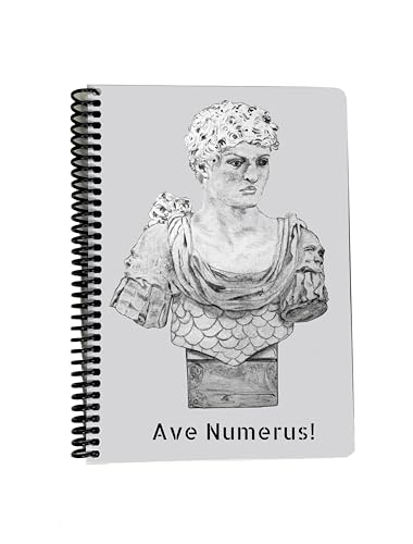 ROOGU Rom Kaiser Cäsar [DIN A5] * Notizbuch Heft Block Spirale 100 Blatt Kariert Antike von ROOGU