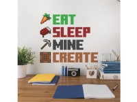 Minecraft Eat, Sleep, Mine, Create Wallstickers von ROOMMATES