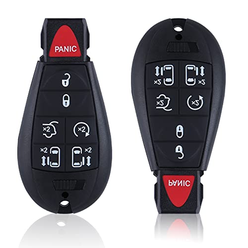 Schlüssellose Fernbedienung mit 7 Tasten, Ersatz für Chrysler Town und Country 2008–2015 / Dodge Grand Caravan 2008–2014 (M3N5WY783X), 2 Stück von ROPEG