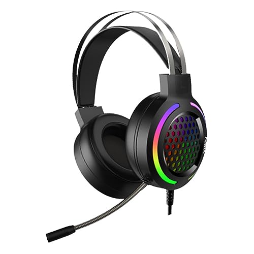 RORPOIR 1 Stück Kopfhörer Mit Licht Headset Gaming-ohrhörer Computerkopfhörer Spiel Kopfhörer Schwarz Metall RORPOIR 1 Stück Kopfhörer Mit Licht Headset Gaming-ohrhörer Computerkopfhörer Spiel Kopfhörer Schwarz Metall von RORPOIR
