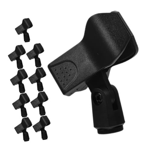 RORPOIR 10 Stück Mikrofonkopfhörerclip universeller Mikrofonclip Mikrofonstandadapter universelle Mikrofonklemme Universeller Clip Verstellbarer Mikrofonclip Clip-Mikrofon Plastik Schwarz RORPOIR 10 Stück Mikrofonkopfhörerclip universeller Mikrofonclip Mikrofonstandadapter universelle Mikrofonklemme Universeller Clip Verstellbarer Mikrofonclip Clip-Mikrofon Plastik Schwarz von RORPOIR