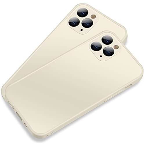 RORPOIR Magnetische Glasschale Gefrostetes Glas Handyhülle Handy Hülle Abdeckung -Fall- -hülle Telefonabdeckung Mit Magnetischer Adsorption -Fall-telefonschale Beige von RORPOIR