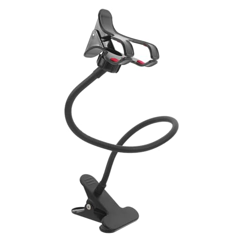 RORPOIR Mobilfunk -nachtständer Verstellbarer Handyhalter Tischtelefonhalter Flexible Handyhalterung Verstellbarer Telefonständer Schreibtischhandyständer Nachtmobilmontage Legierung Black von RORPOIR