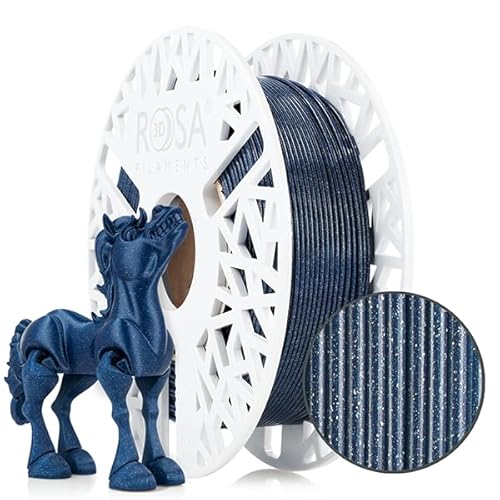 ROSA 3D PLA Galaxy Filament 1.75 mm für 3D Drucker | Druckmaterialien mit silbernem Glitzer Bioabbaubar PLA 3D Drucker Filament | Filament 3D Printing Materials | Marineblau Spule 0,5 kg ROSA 3D PLA Galaxy Filament 1.75 mm für 3D Drucker | Druckmaterialien mit silbernem Glitzer Bioabbaubar PLA 3D Drucker Filament | Filament 3D Printing Materials | Marineblau Spule 0,5 kg von ROSA 3D FILAMENTS