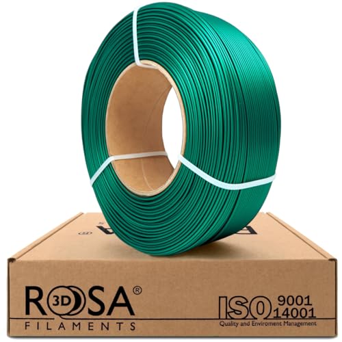 Filament PLA Refill 1.75mm - EMERALD GREEN SATIN - SMARAGDGRÜNER SATIN von ROSA3D