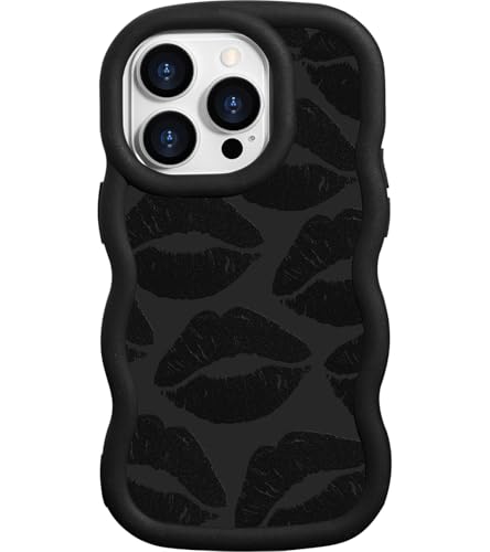 ROSEHUI Hülle für iPhone 13 Pro Niedliche lockige Wellen Rahmenform Handyhülle für Mädchen mit Sexy Lip Print Design Schwarz Flüssig Weich Silikon TPU Case Flexible Stoßfeste Schutzhülle,Lippen ROSEHUI Hülle für iPhone 13 Pro Niedliche lockige Wellen Rahmenform Handyhülle für Mädchen mit Sexy Lip Print Design Schwarz Flüssig Weich Silikon TPU Case Flexible Stoßfeste Schutzhülle,Lippen von ROSEHUI