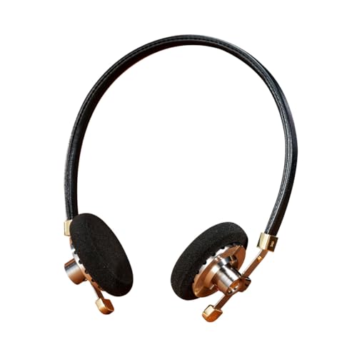 ROSESELSA Ferne Berge On Ear HiFi-Kopfhörer mit Kabel OOTD Vintage Kopfhörer Promi-Kopfhörer Modische Outfits für Street Snap Live-Kamera MMCX, 3,5 mm (Nacht, mit RZ200-m) von ROSESELSA