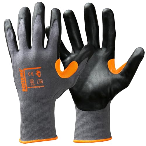 ROSTAING DURANIT-ONE Handschuhe mit Touchscreen, zweiter Haut, 3 x langlebiger, für Präzisionsarbeiten, Handhabung und Logistik, kompatibel mit Touchscreens von ROSTAING