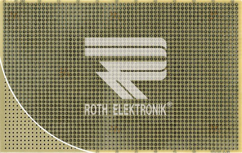 RE 200-C3 - Laborkarte CEM3 RM 2,54 mm 38 x 61 Lötinseln von ROTH-ELEKTRONIK