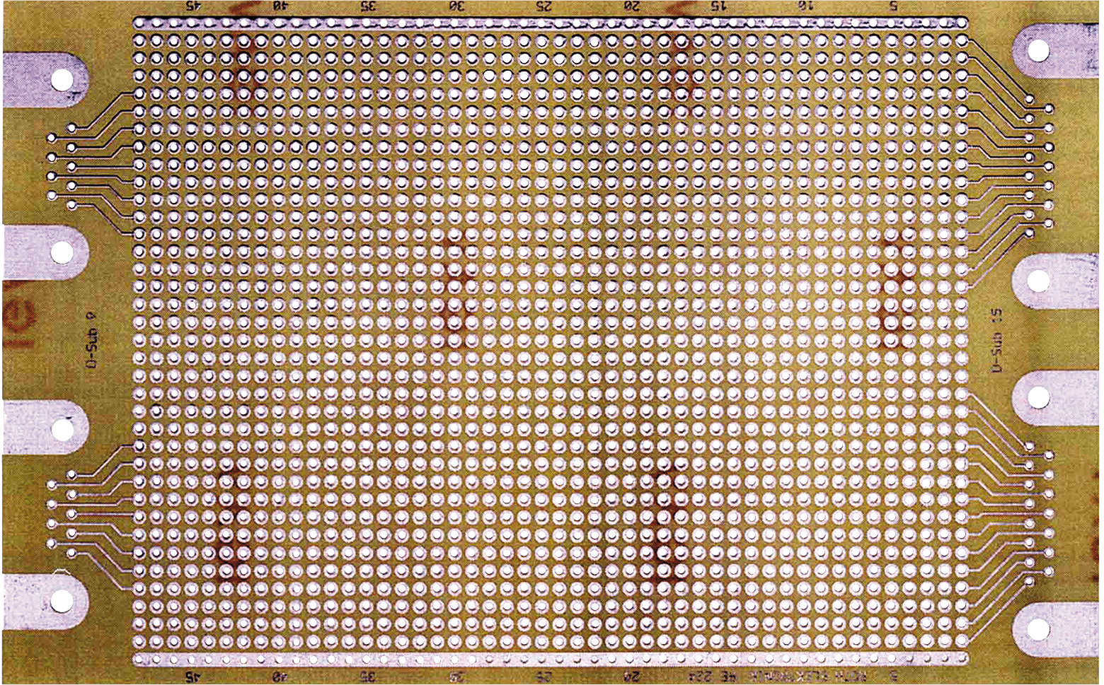 RE 224HP - Laborkarte D-Sub, Hartpapier, lötlack 160x100mm von ROTH-ELEKTRONIK