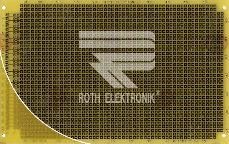 RE 319LF - Laborkarte FR4 RM 2,54 mm 64-pol. von ROTH-ELEKTRONIK