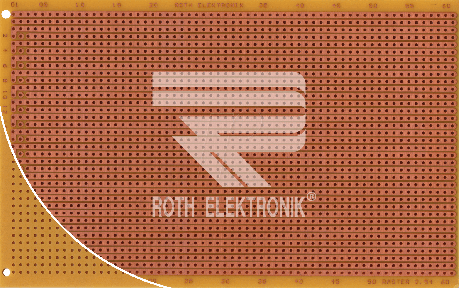 RE 524HP - Laborkarte FR2 RM 2,54 mm 32-pol. Streifen von ROTH-ELEKTRONIK