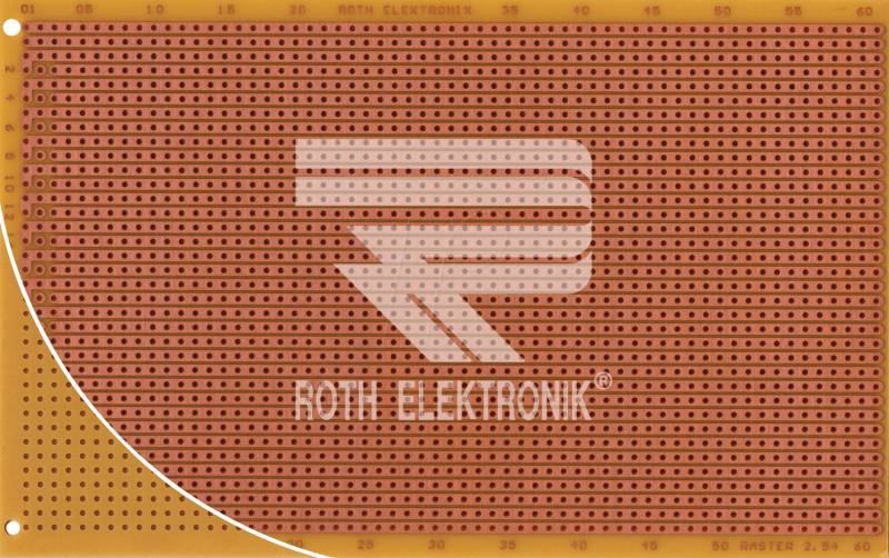 RE 524HP - Laborkarte FR2 RM 2,54 mm 32-pol. Streifen von ROTH-ELEKTRONIK