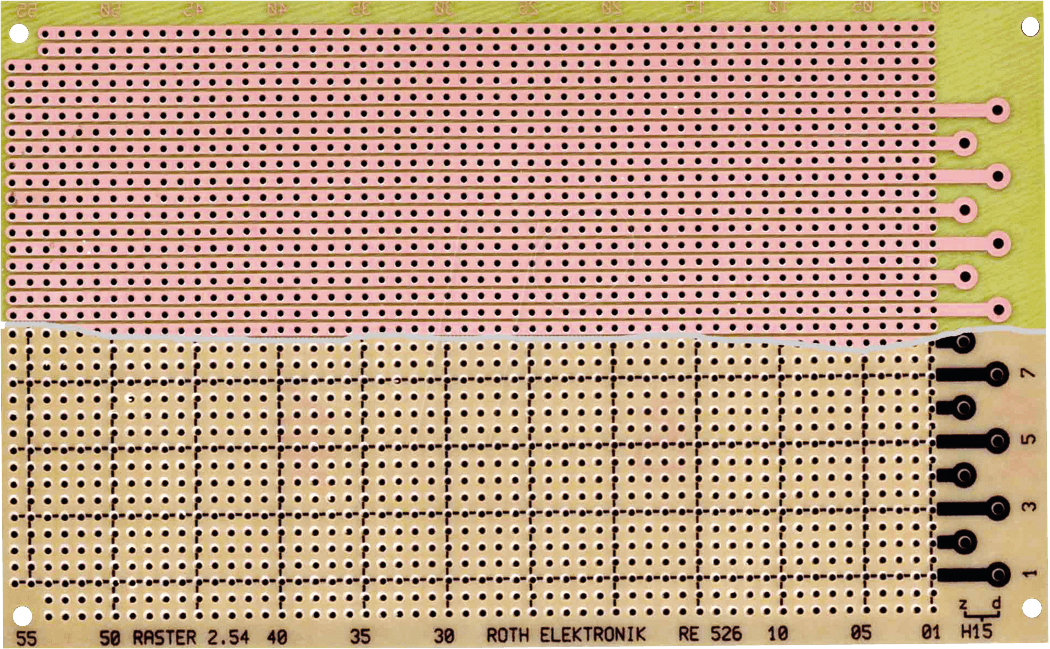 RE 526LF - Laborkarte, Epoxyd, verzinnt, 160x100mm von ROTH-ELEKTRONIK