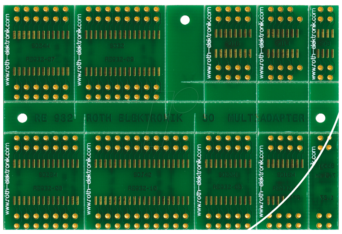 RE 932EP - SO/SOJ-SMD Multiadapter RE 932EP - SO/SOJ-SMD Multiadapter von ROTH-ELEKTRONIK