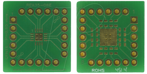 RE 935-08E - Multiadapter QFN16 P=0,65 mm RM 2,54 mm von ROTH-ELEKTRONIK