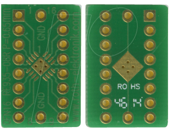 RE 935-08R - Multiadapter QFN16 P=0,65 mm RM 2,54 mm von ROTH-ELEKTRONIK