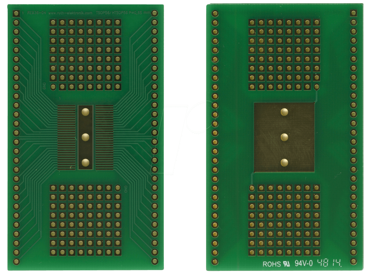 RE 936-04 - Multiadapter TSOP56 & HTSOP56 0,65 mm Pitch von ROTH-ELEKTRONIK