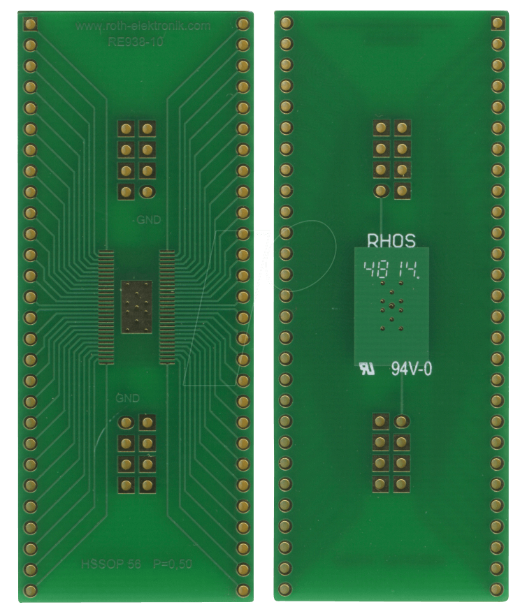 RE 938-10 - Adapter HSSOP56 P=0,50 mm RM 2,54 mm von ROTH-ELEKTRONIK