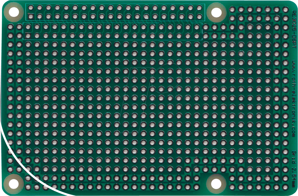 RPI SHD RE3025-D - Raspberry Pi Shield - Multiadapter, 85 x 56 mm, durchkontaktiert von ROTH-ELEKTRONIK