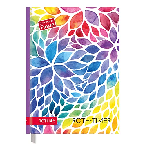 ROTH Timer Aquarell - A5 Schülerkalender mit clevere Faule System, 1 Woche 2 Seiten, immerwährend ROTH Timer Aquarell - A5 Schülerkalender mit clevere Faule System, 1 Woche 2 Seiten, immerwährend von ROTH