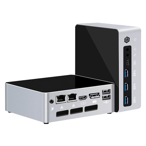 ROUAFWIT Mini PC Windows 11 Pro 13th Gen Core i5 1340P Micro Desktop Computer, DDR5 16GB RAM NVME 1TB SSD Lüfter Büro PC, 4K Triple Display, WiFi6 BT5.2 von ROUAFWIT