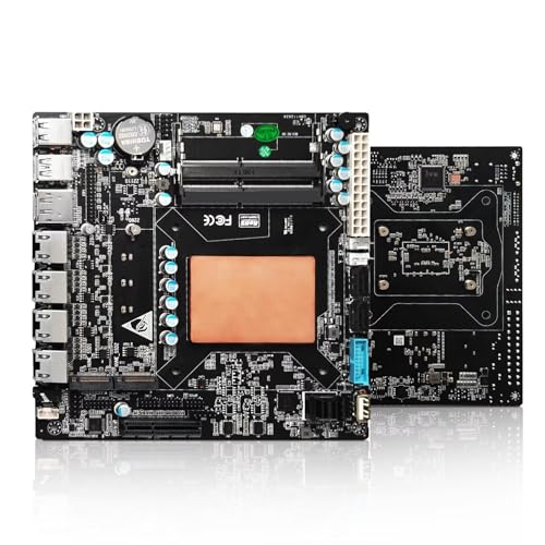 ROUAFWIT NAS Motherboard Core i3 1115G4, 6 x SATA3.0, 2 x M.2 NVMe, 2 x DDR4, PCI-Ex4 Slot, 17x17 Mini-TX NAS Board, 4 x I226v 2.5 Gigabit Ethernet, Micro Appliance NAS Board, Barebone von ROUAFWIT