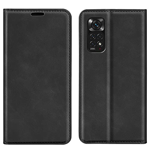ROVLAK Hülle Magnetisch Kompatibel mit Xiaomi Redmi Note 11 4G Wallet Flip Case mit Kartenslot Stoßfeste PU Leder Case+Inner TPU Silikon Hülle mit Stand Tasche Smartphone,Schwarz ROVLAK Hülle Magnetisch Kompatibel mit Xiaomi Redmi Note 11 4G Wallet Flip Case mit Kartenslot Stoßfeste PU Leder Case+Inner TPU Silikon Hülle mit Stand Tasche Smartphone,Schwarz von ROVLAK