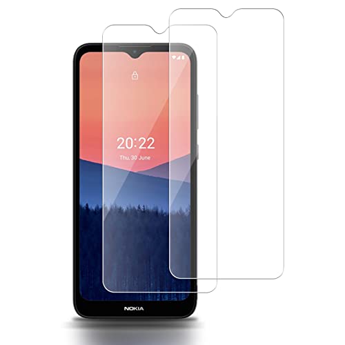 ROVLAK Gehärtetes Glas Kompatibel mit Nokia C21 Schutzfolie 2 Stück Gehärtetes Glasfolie 9H Härte Displayschutz Anti-Kratzen Tempered Screen Protector 2.5D Schutzglas HD Klar Folie von ROVLAK