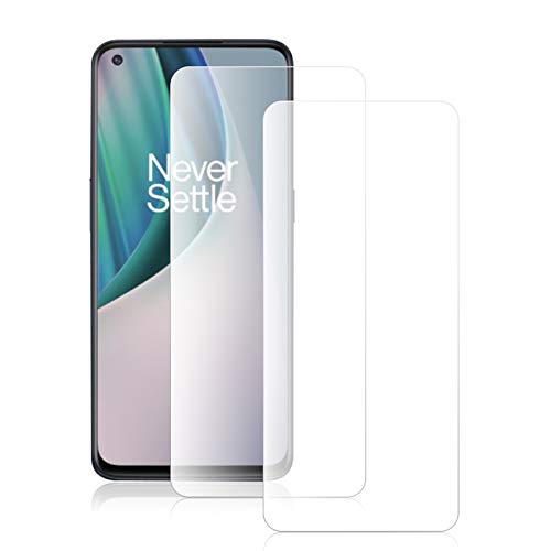 ROVLAK Gehärtetes Glas Kompatibel mit OnePlus Nord N10 Schutzfolie 2 Stück Gehärtetes Glasfolie 9H Härte Displayschutz Anti-Kratzen Tempered Screen Protector 2.5D Schutzglas HD Klar Folie von ROVLAK