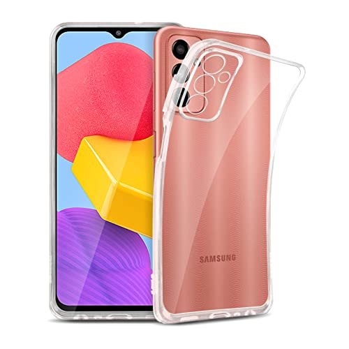 ROVLAK Hülle Kompatibel mit Samsung Galaxy M13 Kratzfeste TPU Weiche Silikon Case+Stoßfestes Dünnes Klares Tasche Kompatibel mit Samsung Galaxy M13 Smartphone Cover von ROVLAK