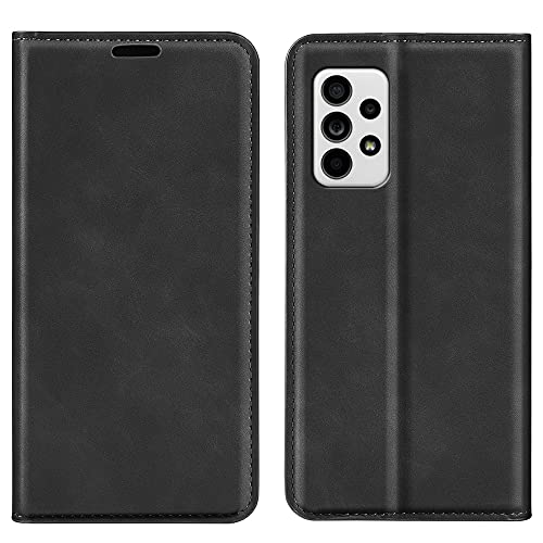 ROVLAK Hülle Magnetisch Kompatibel mit Samsung Galaxy A33 5G Wallet Flip Case mit Kartenslot Stoßfeste PU Leder Case+Inner TPU Silikon Hülle mit Stand Tasche, Schwarz ROVLAK Hülle Magnetisch Kompatibel mit Samsung Galaxy A33 5G Wallet Flip Case mit Kartenslot Stoßfeste PU Leder Case+Inner TPU Silikon Hülle mit Stand Tasche, Schwarz von ROVLAK