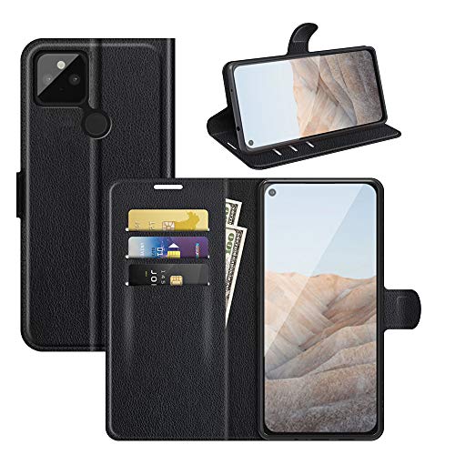 ROVLAK Hülle für Google Pixel 5A Wallet Flip Case mit Kartenslot Stoßfeste Lichee Muster PU Leder Case+Inner TPU Silikon Hülle mit Kickstand Tasche für Google Pixel 5A Smartphone,Schwarz ROVLAK Hülle für Google Pixel 5A Wallet Flip Case mit Kartenslot Stoßfeste Lichee Muster PU Leder Case+Inner TPU Silikon Hülle mit Kickstand Tasche für Google Pixel 5A Smartphone,Schwarz von ROVLAK